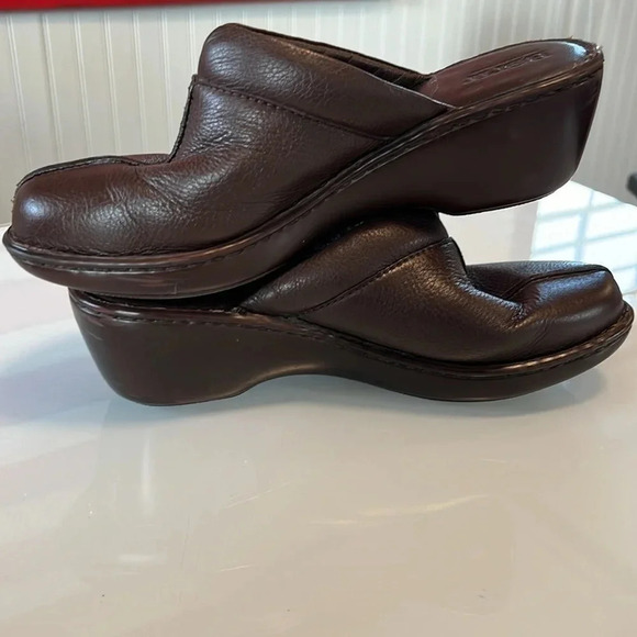 Born Mules Brown Leather women size 9 or 40.5 - Picture 8 of 12